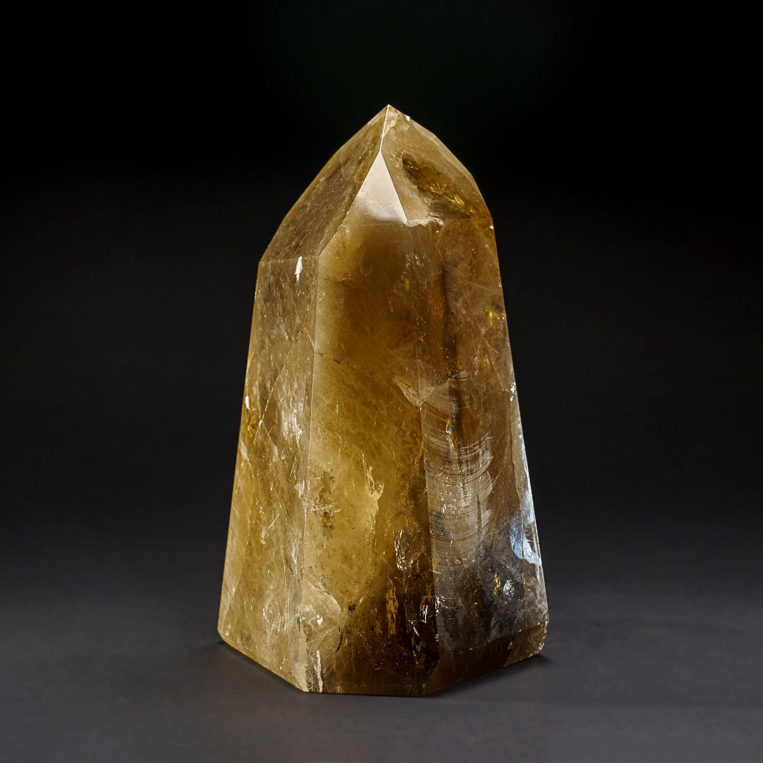 Genuine Museum Quality Citrine Crystal Point from Brazil (8.5 lbs) In New Condition For Sale In New York, NY