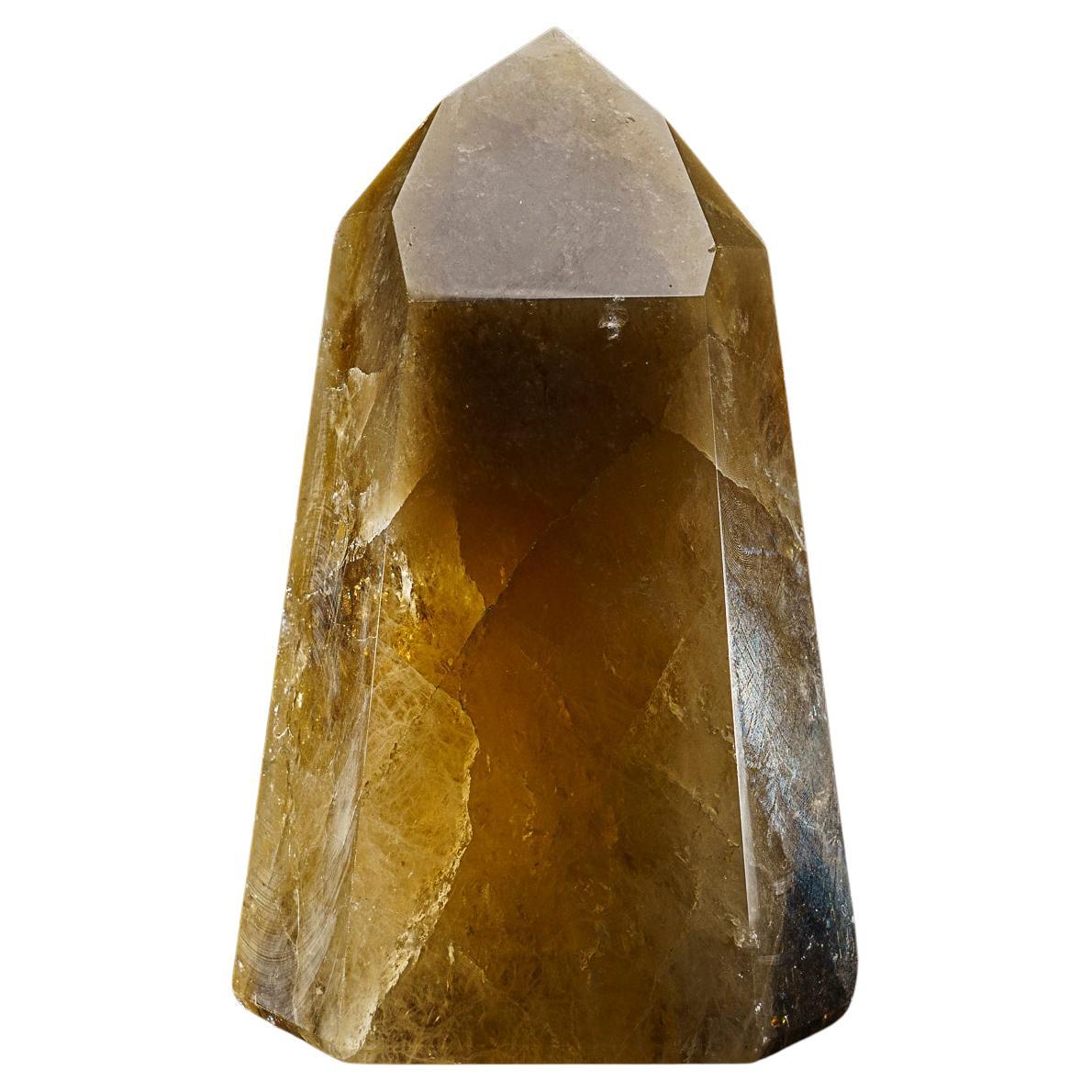 Point de cristal de citrine authentique de qualité musée du Brésil (8.5 livres)