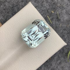 Genuine Natural Faceted Aquamarine Pakistani Mine 14.80 Carat March Birthstone