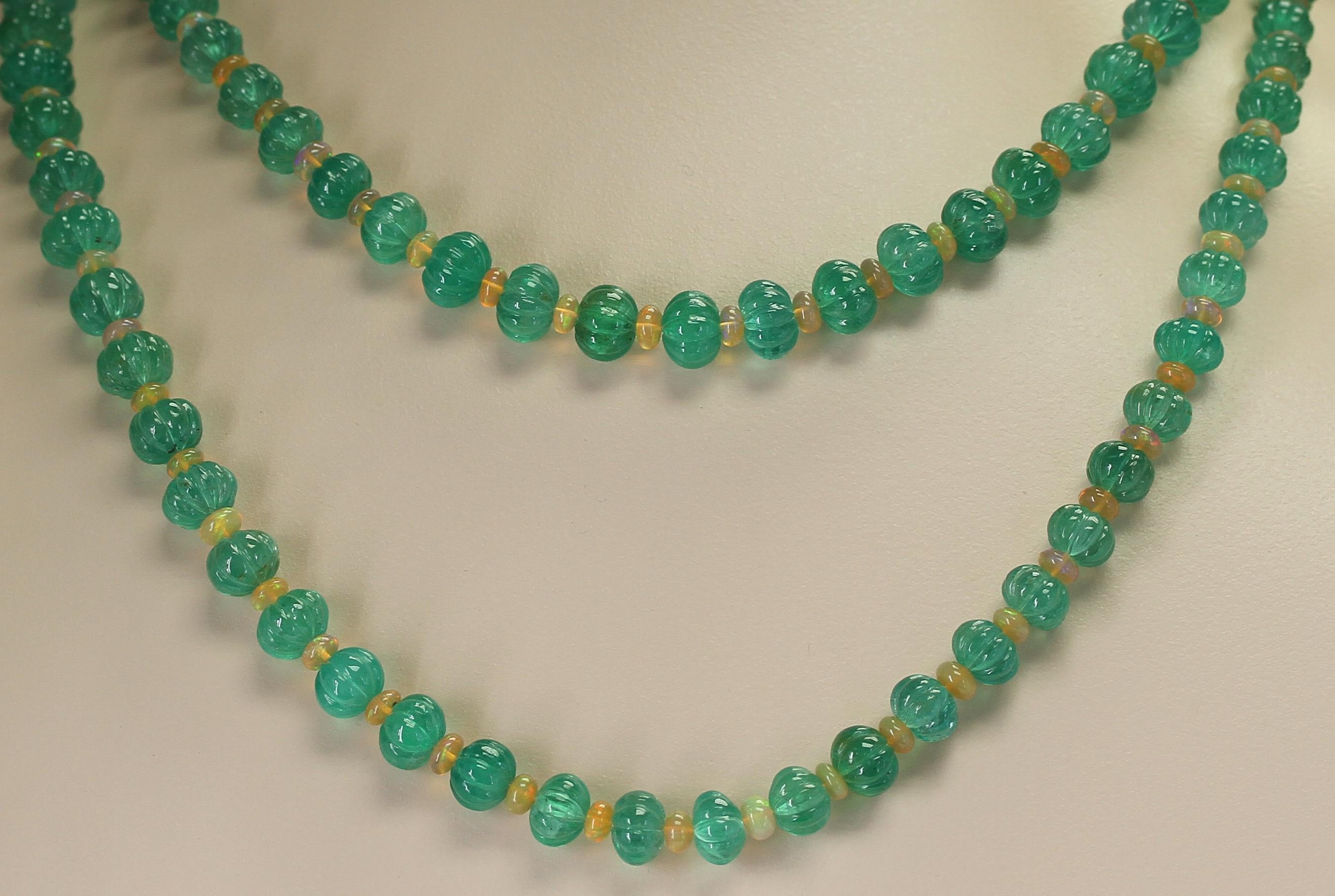 opal bead necklace