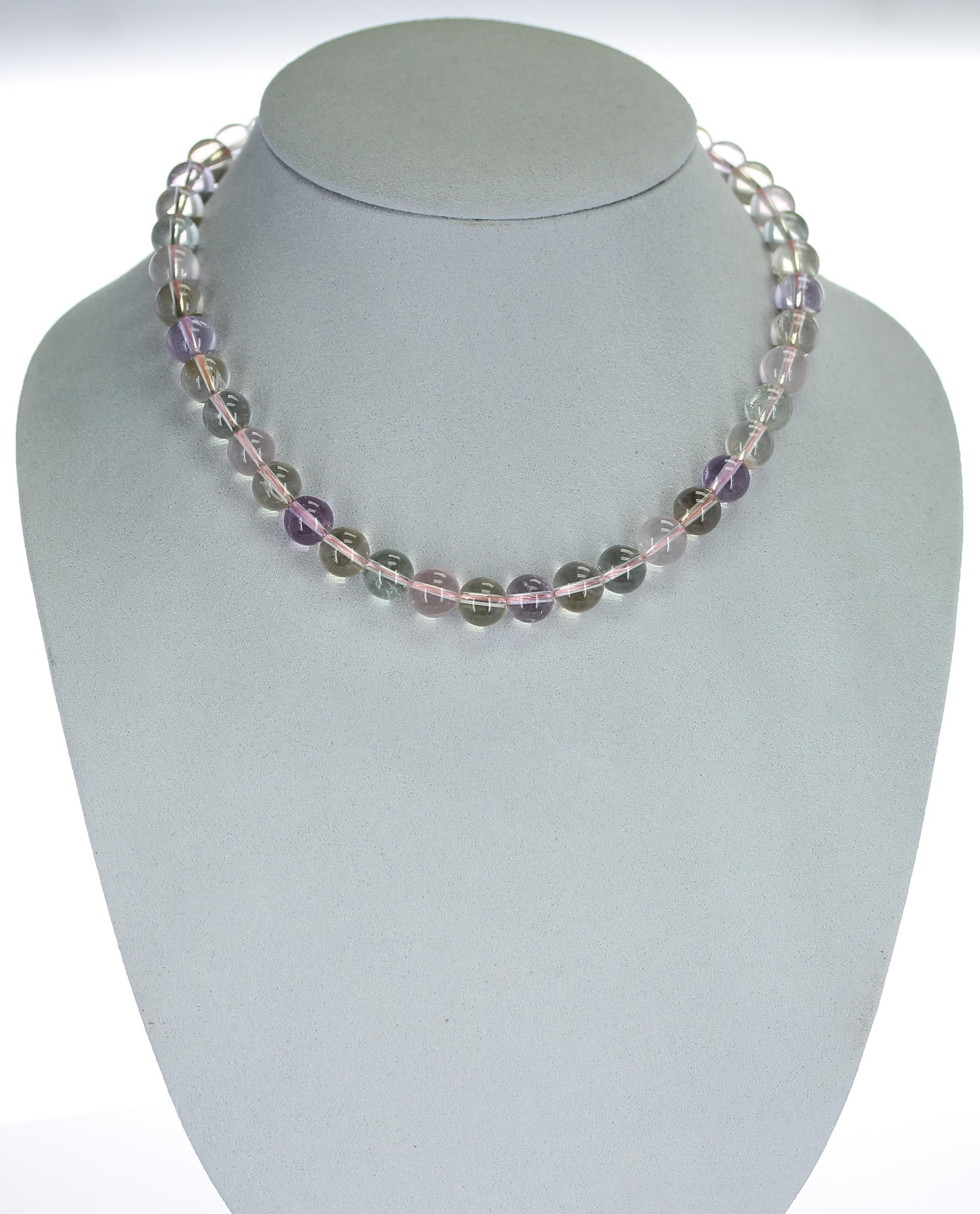 multicolored beaded necklace