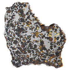 Antique Genuine Natural Seymchan Pallasite Meteorite Slab