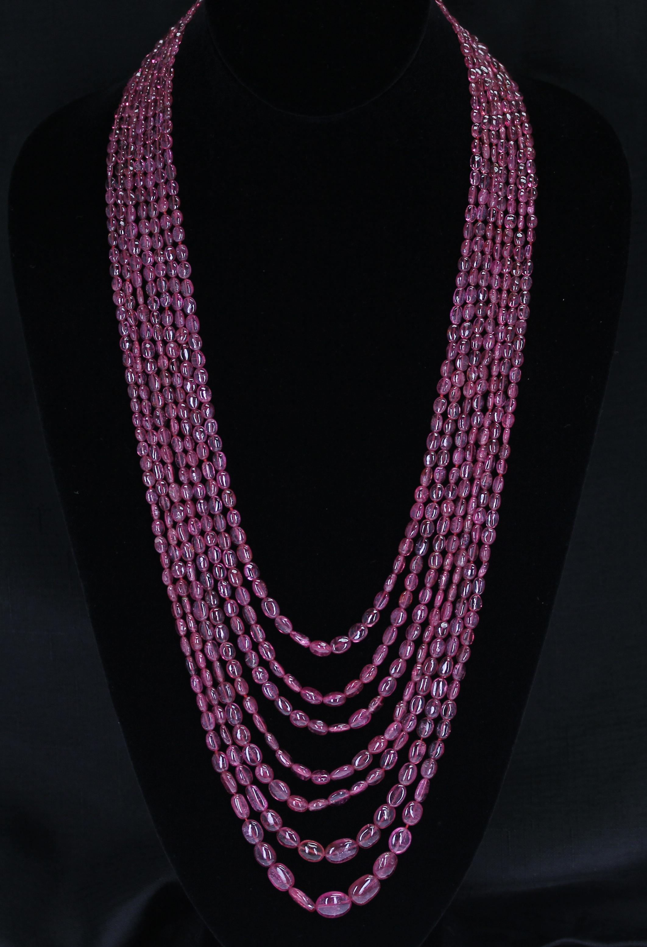 tourmaline beads necklace