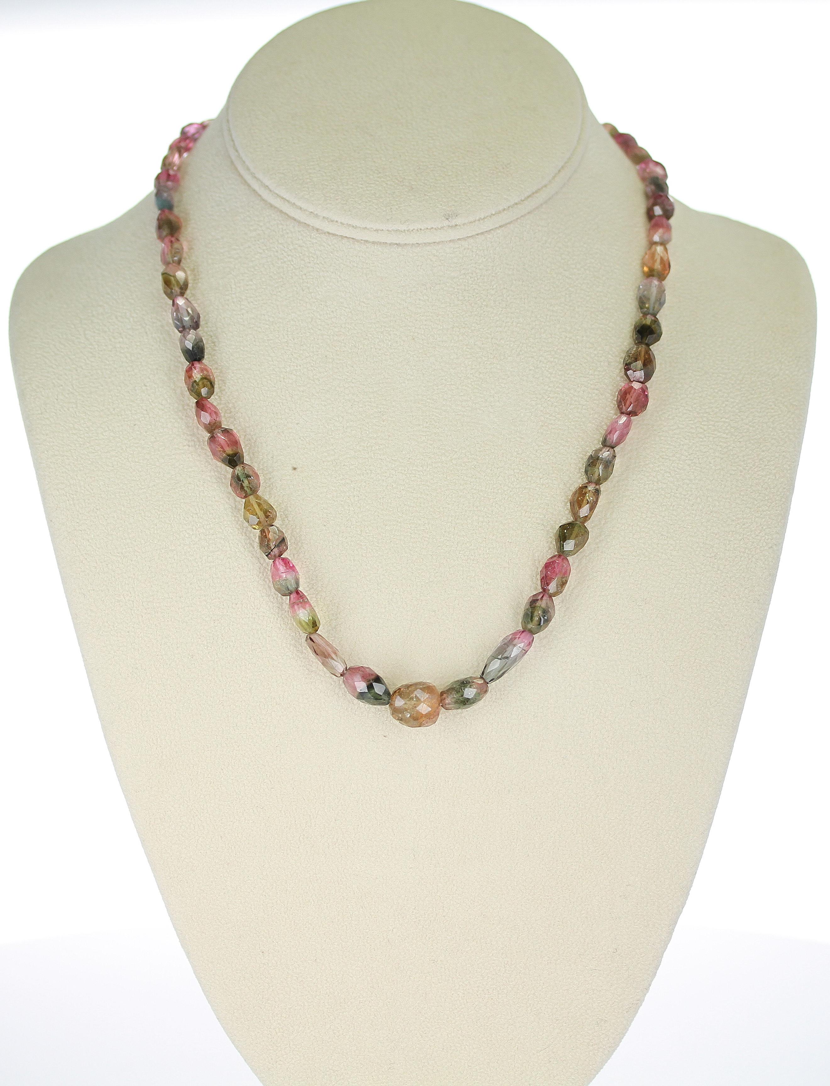 tourmaline bead necklace