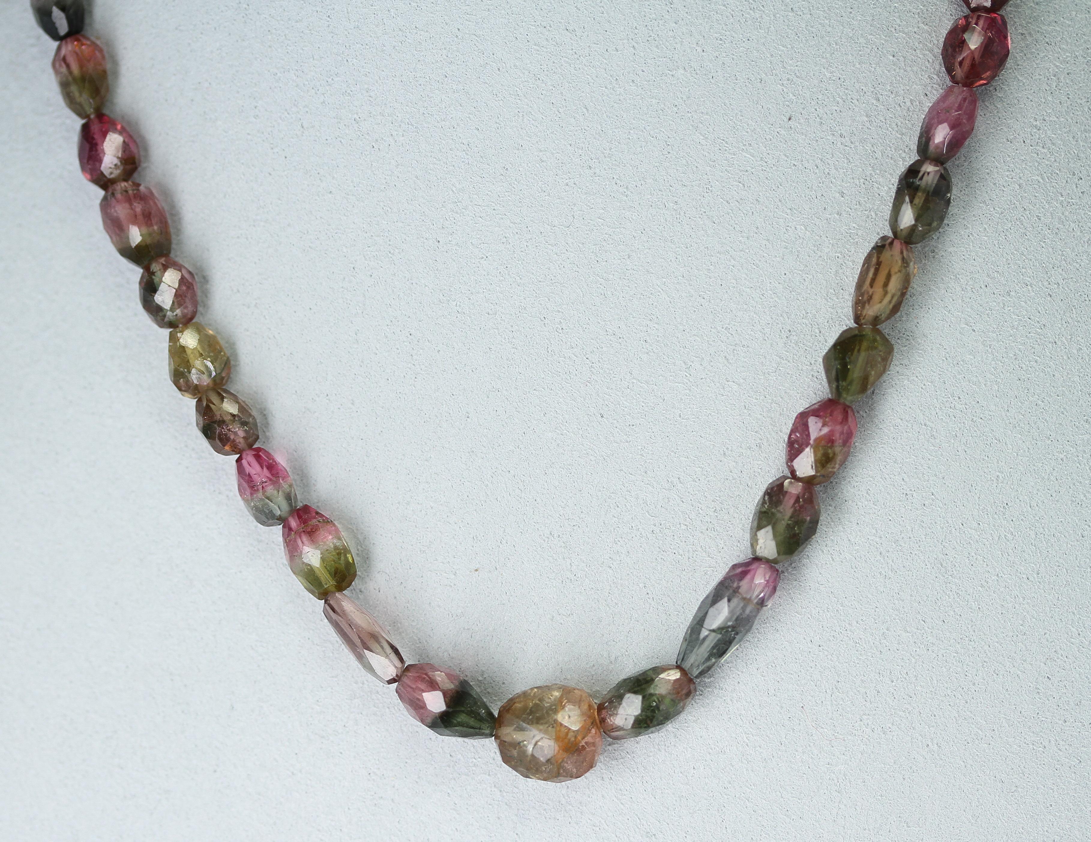 tourmaline beaded necklace