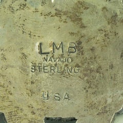 Genuine Navajo Larry Moses Begay Turquoise Pendant