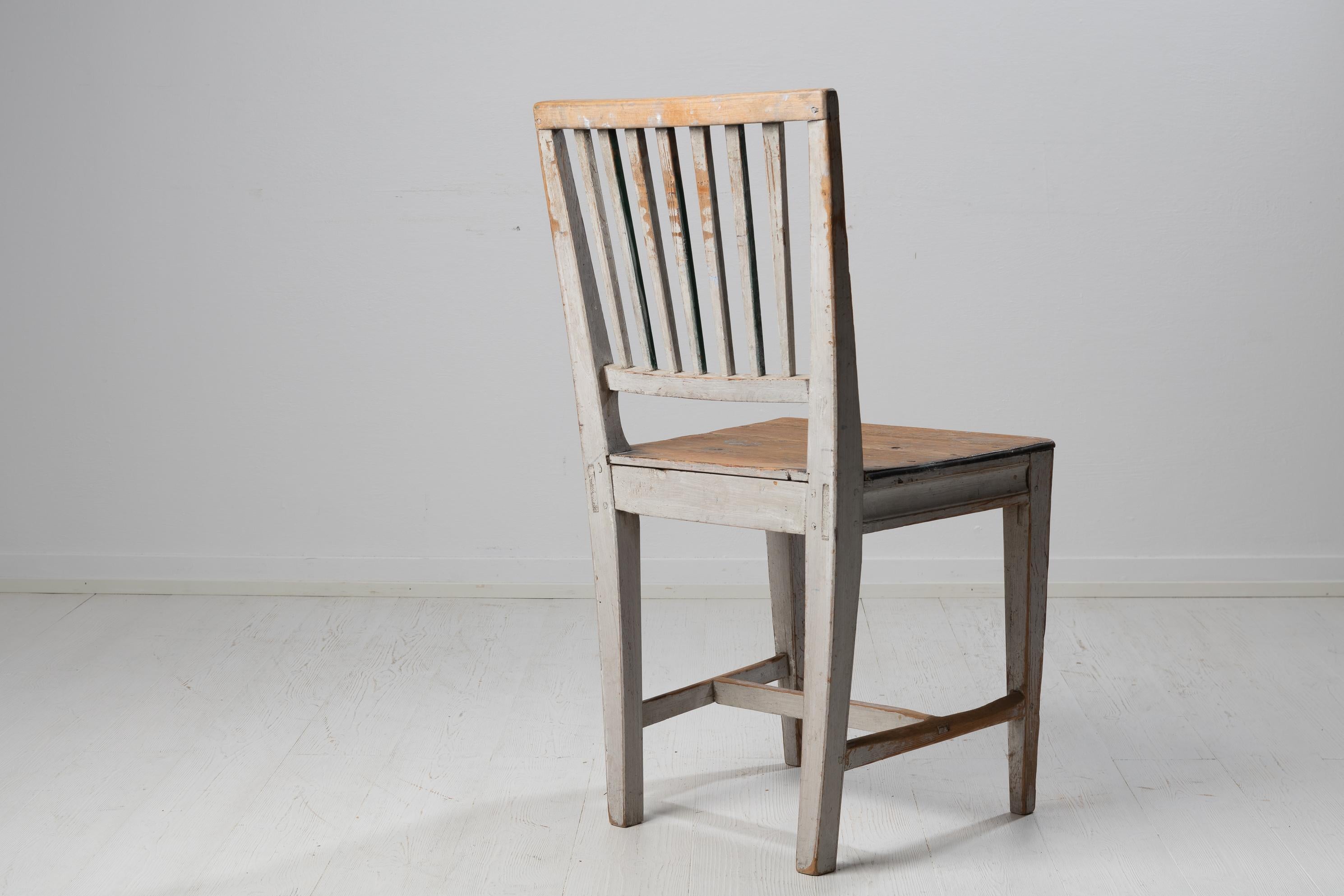Genuine Northern Swedish Gustavian Country Chair In Good Condition In Kramfors, SE