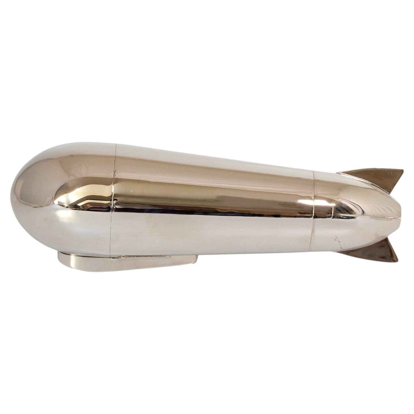 Echtes Original J. A. Henckels Zeppelin Cocktail Shaker Kompendium Art Deco