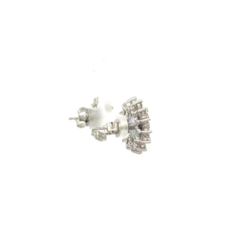 Boucles D'Oreilles Argent Massif & Topaze Mystique – Neuf Sans Emballage