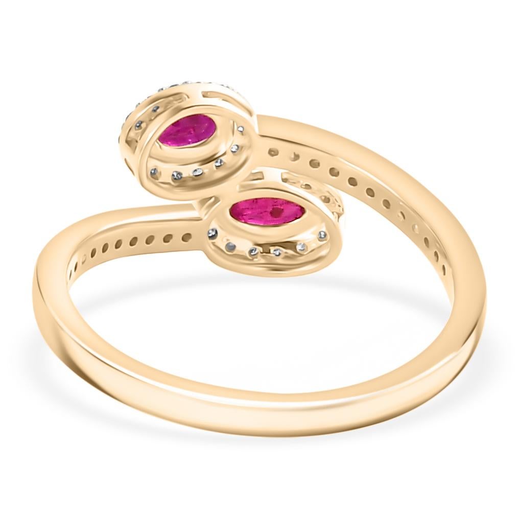 in vendita:  Anello di matrimonio in oro giallo 18 carati con rubino ovale autentico con diamanti 5