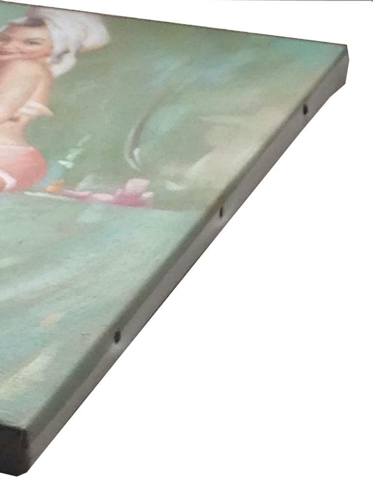 Pintura auténtica de Cheescake Pin up Girl por Gauthier en venta 4