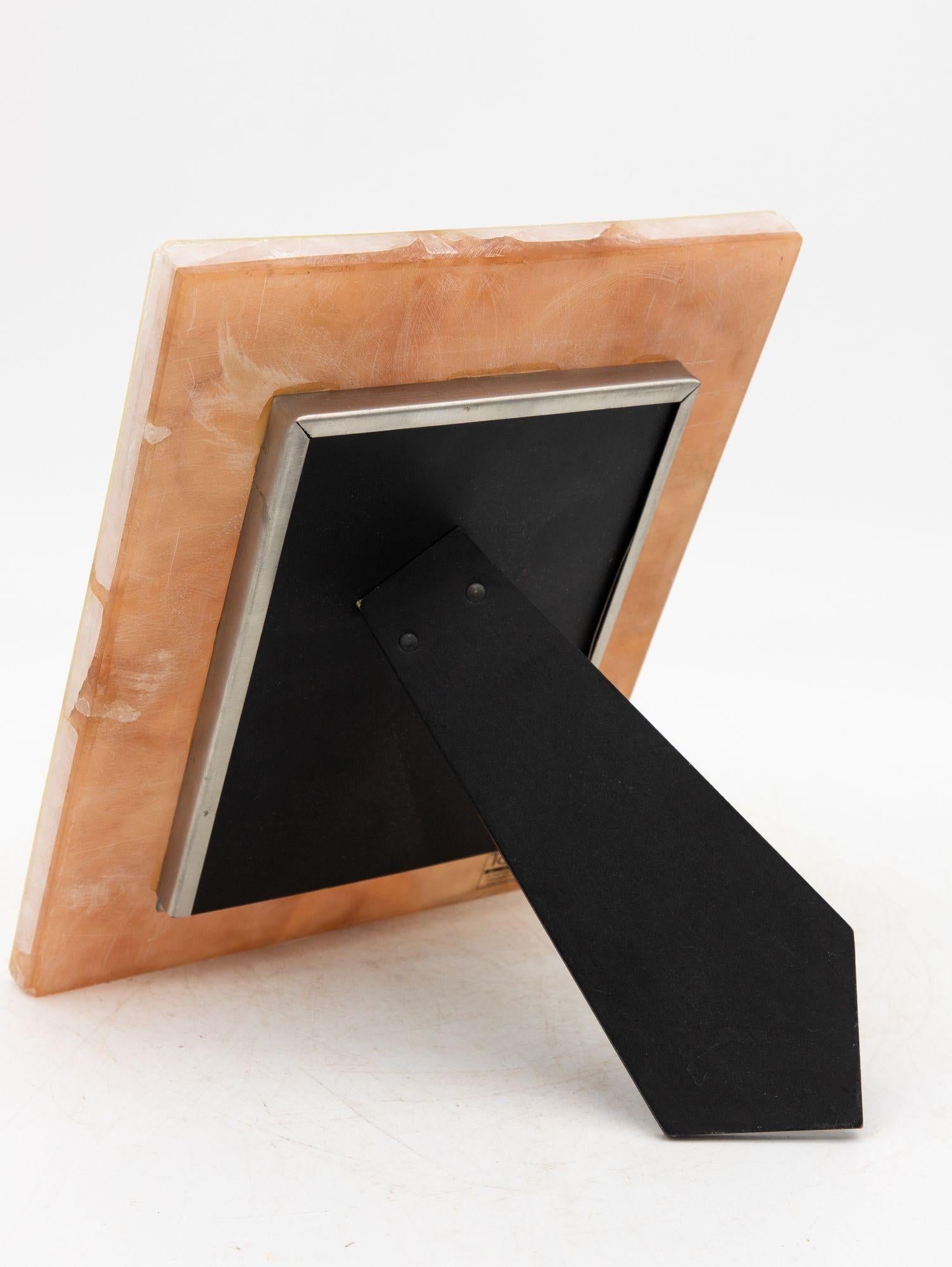 Rose Quartz Genuine Pink Quartz/Glass 5” x 7