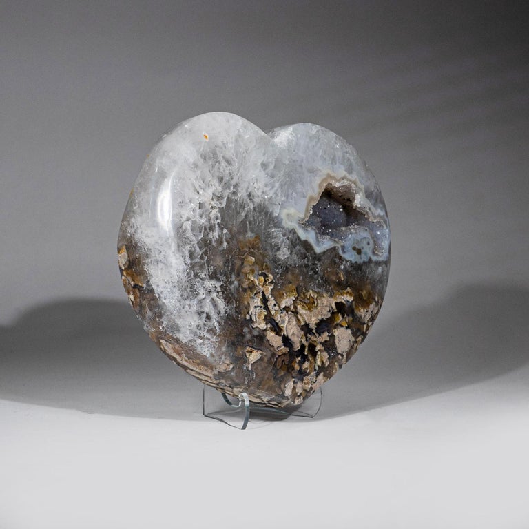 Geode Heart Genuine Polished Agate Geode Heart from Brazil '3.6 lbs' For Sale at ...