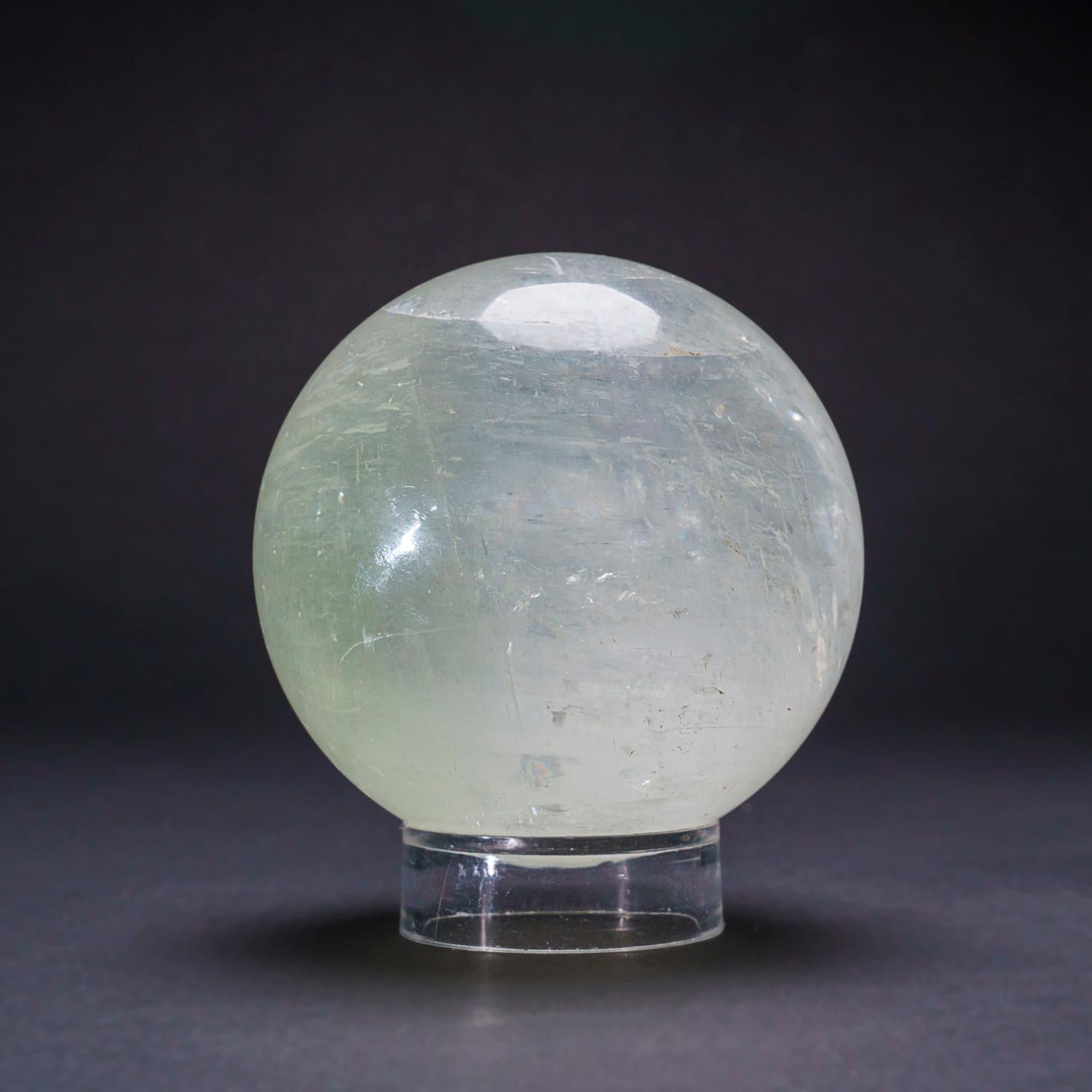 Contemporary Genuine Polished Calcite Sphere From Brazil (3.5