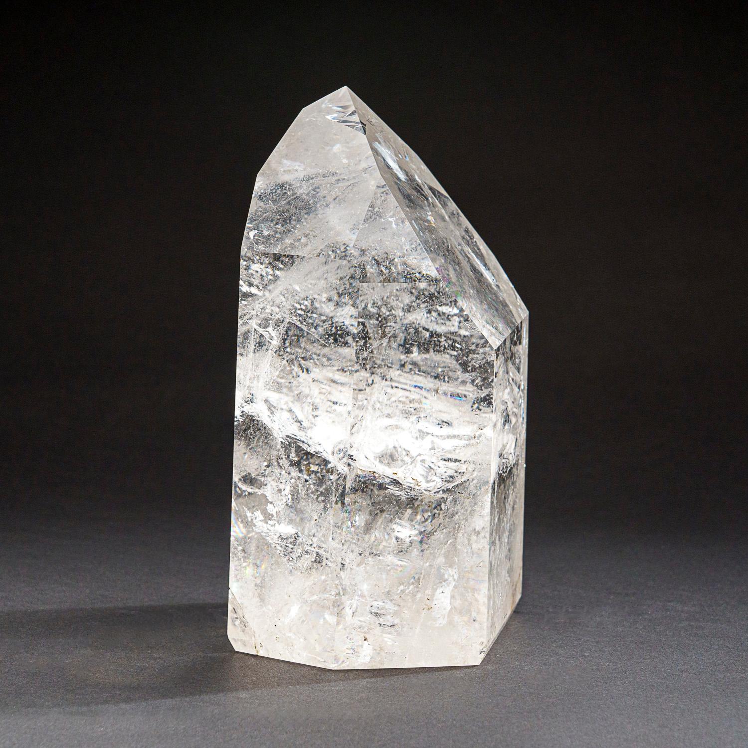 Genuine Polished Clear Quartz Point From Brazil (10 lbs) In New Condition In New York, NY