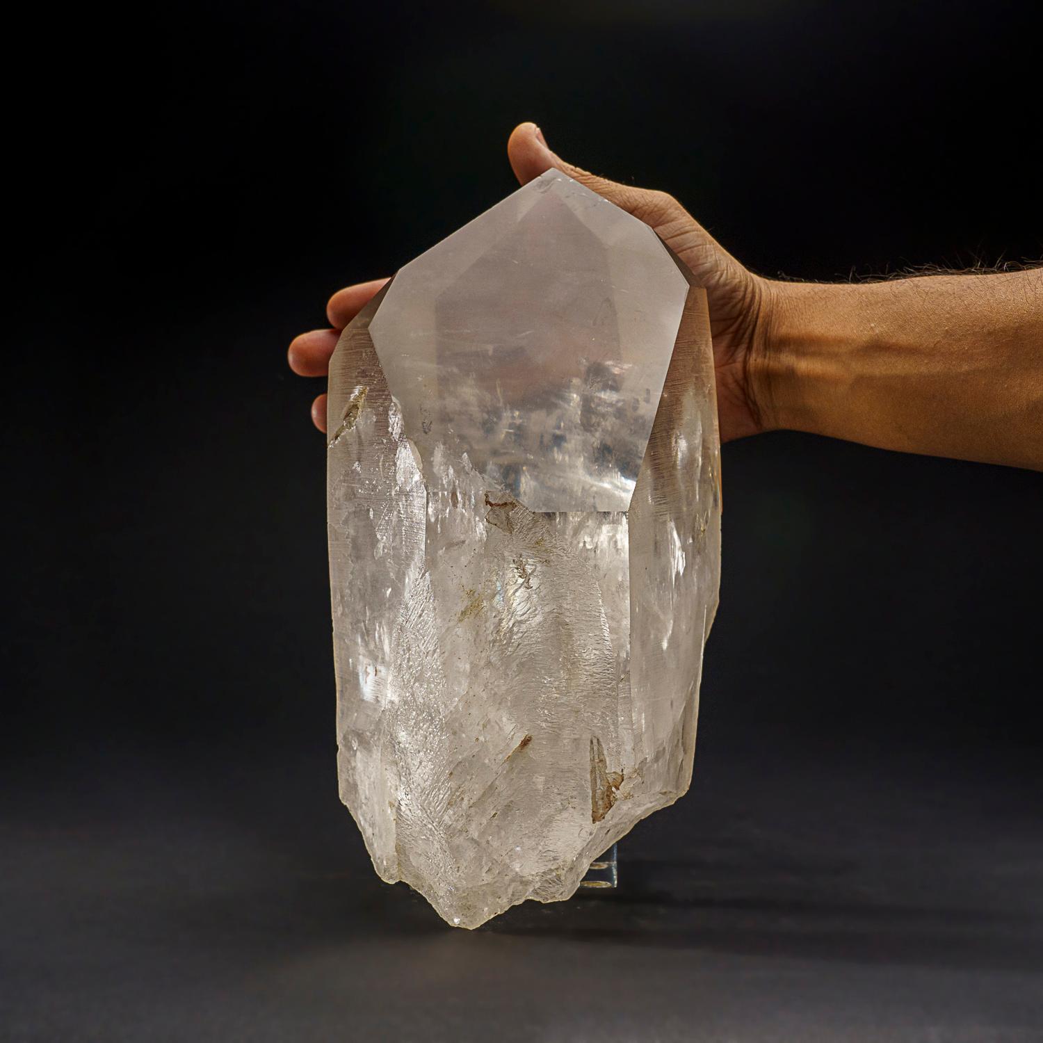 Brazilian Genuine Polished Clear Quartz Point From Brazil (11.5 lbs) For Sale