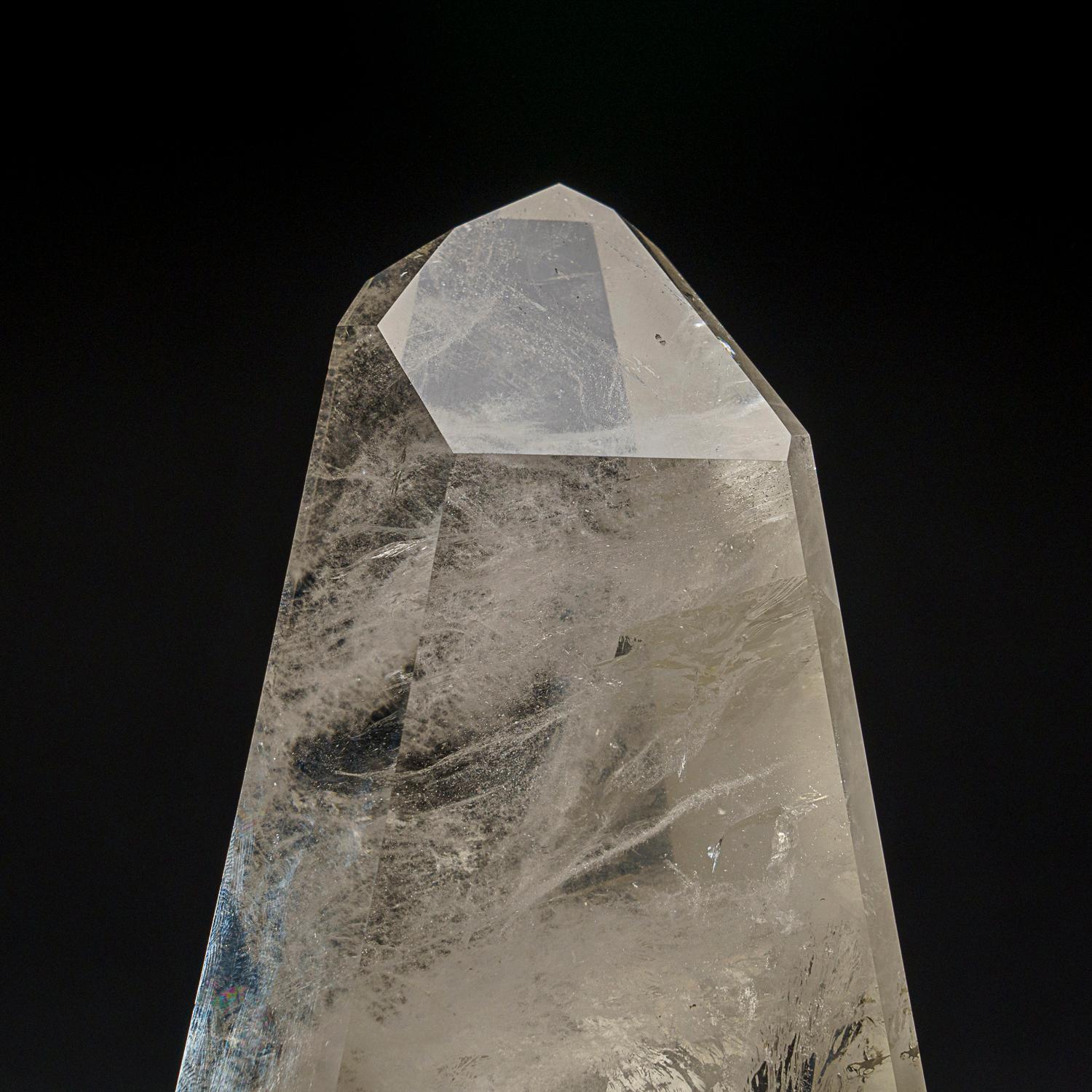 Genuine Polished Clear Quartz Point From Brazil (3.5 lbs) In New Condition For Sale In New York, NY