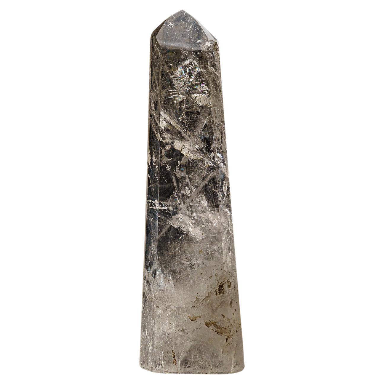 Genuine Polished Clear Quartz Point From Brazil (4 lbs) In New Condition For Sale In New York, NY