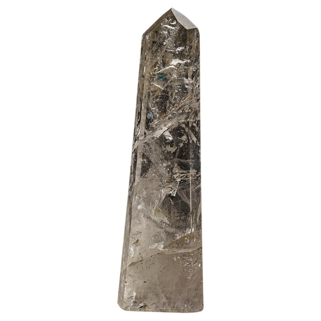 Genuine Polished Clear Quartz Point From Brazil (4 lbs) For Sale