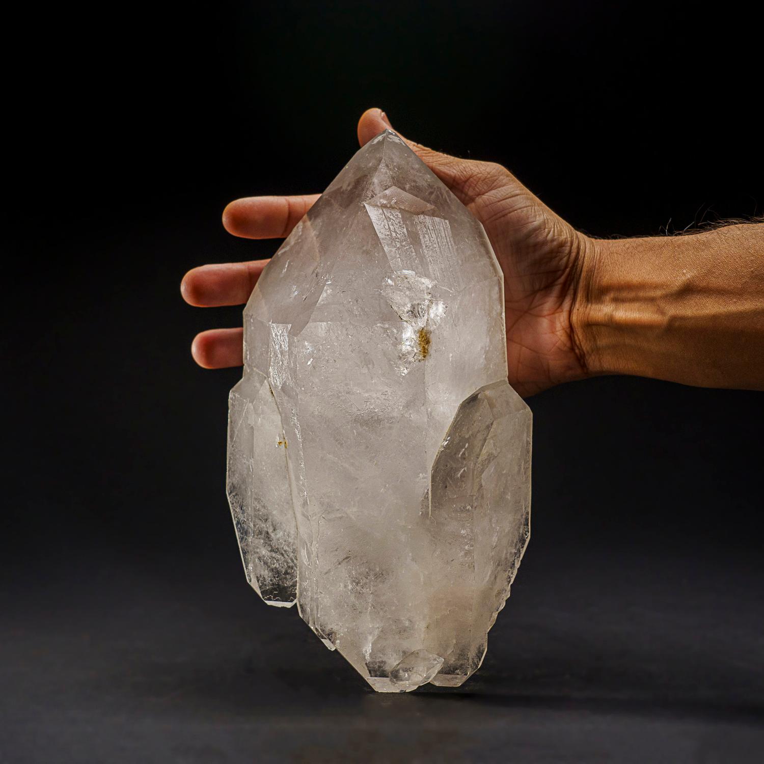 Brazilian Genuine Polished Clear Quartz Point From Brazil (6 lbs) For Sale