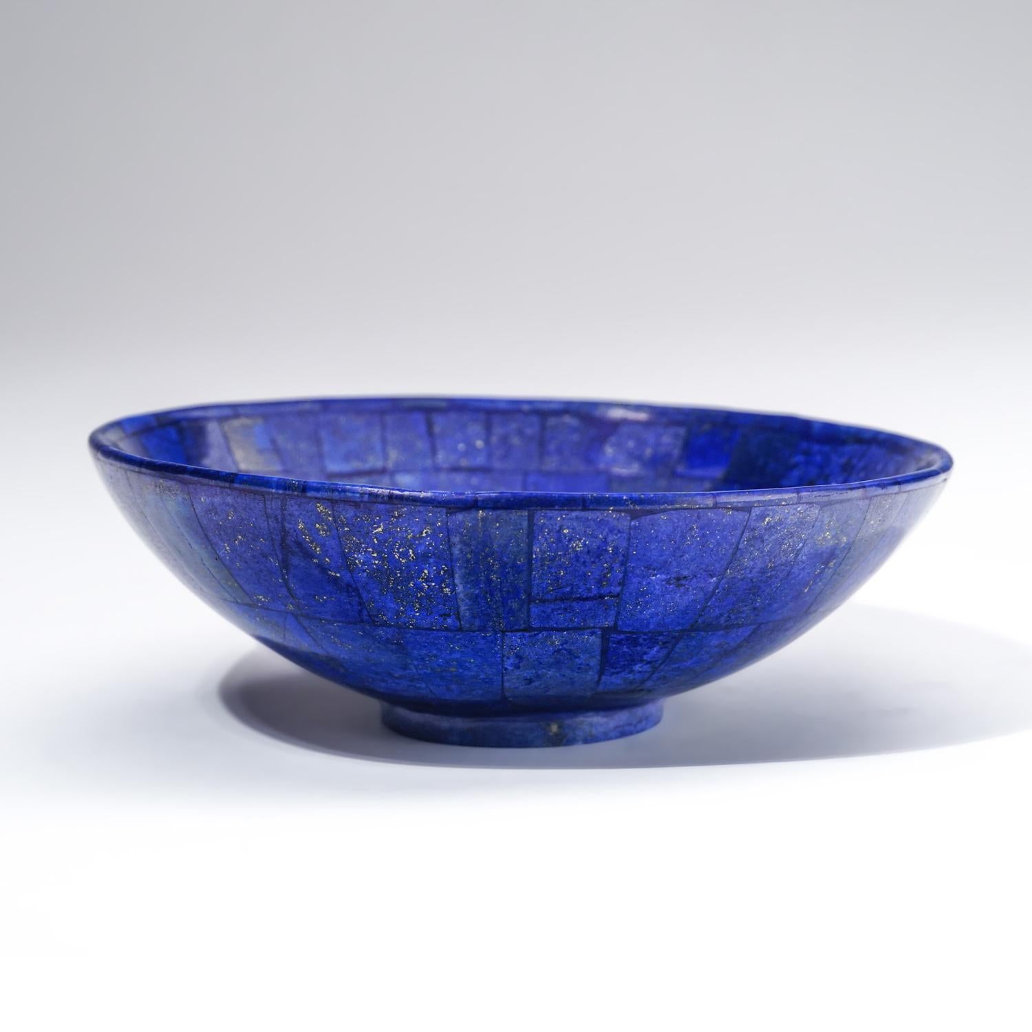Genuine Polished Lapis Lazuli Bowl (1.7 lbs) For Sale 1