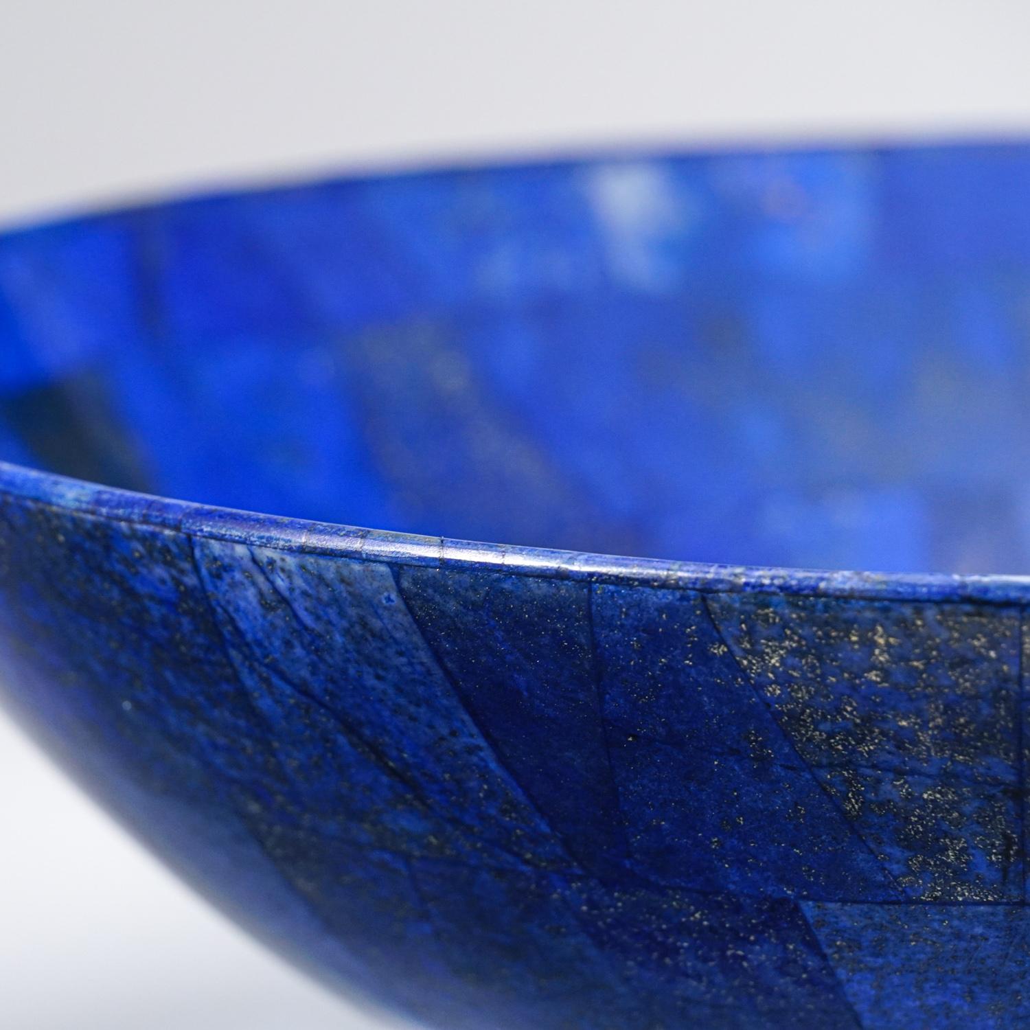 Afghan Genuine Polished Lapis Lazuli Bowl (3 lbs) For Sale
