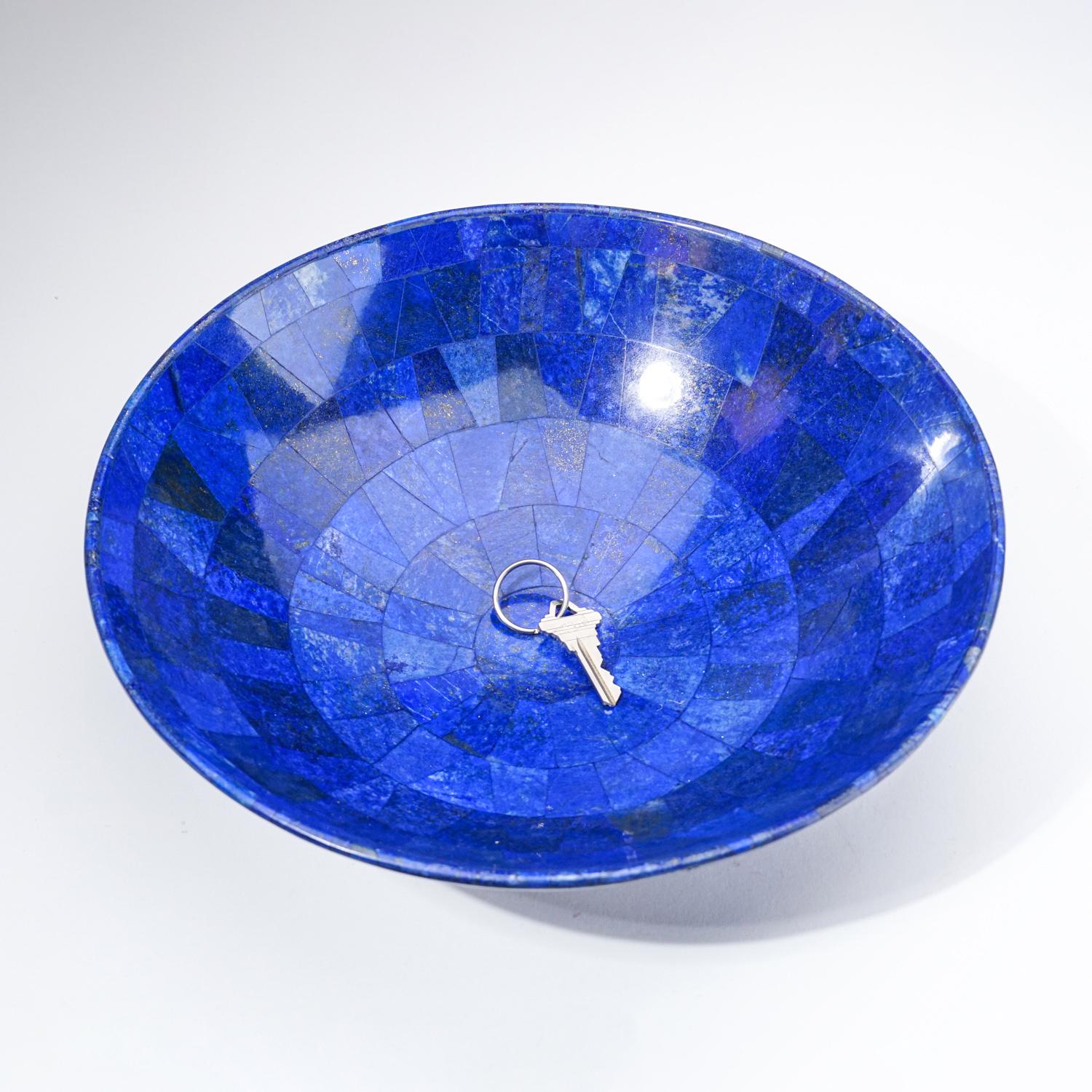 Genuine Polished Lapis Lazuli Bowl (3 lbs) In New Condition For Sale In New York, NY