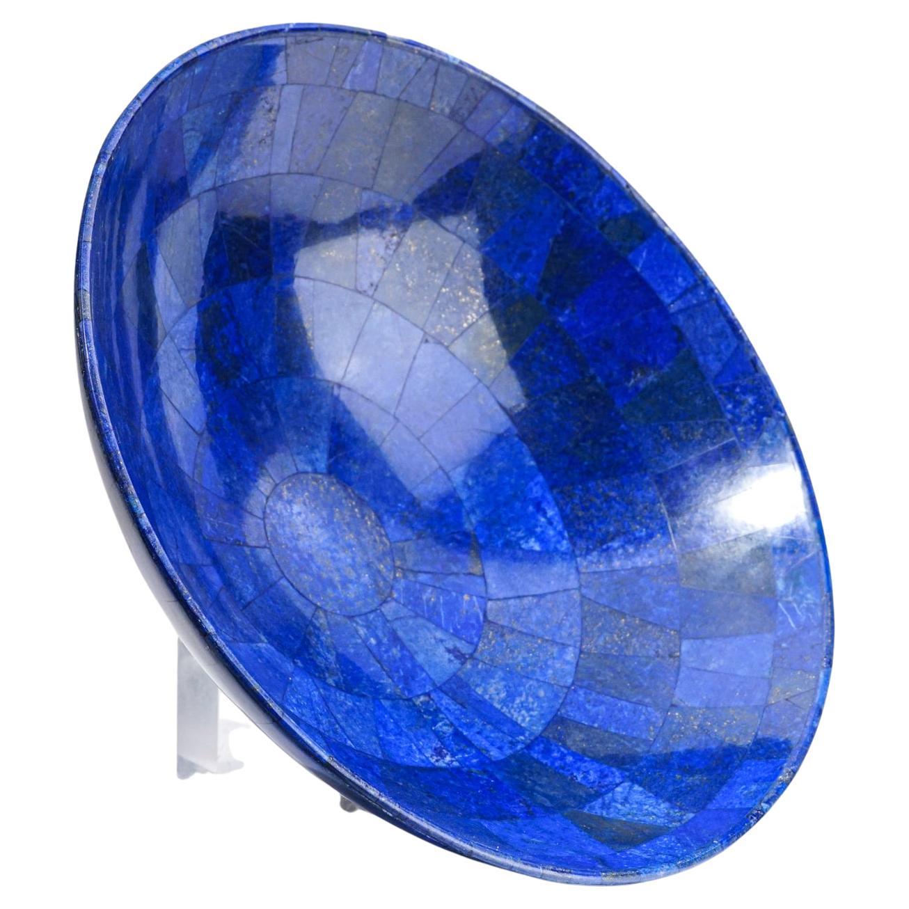 Genuine Polished Lapis Lazuli Bowl (3 lbs) For Sale
