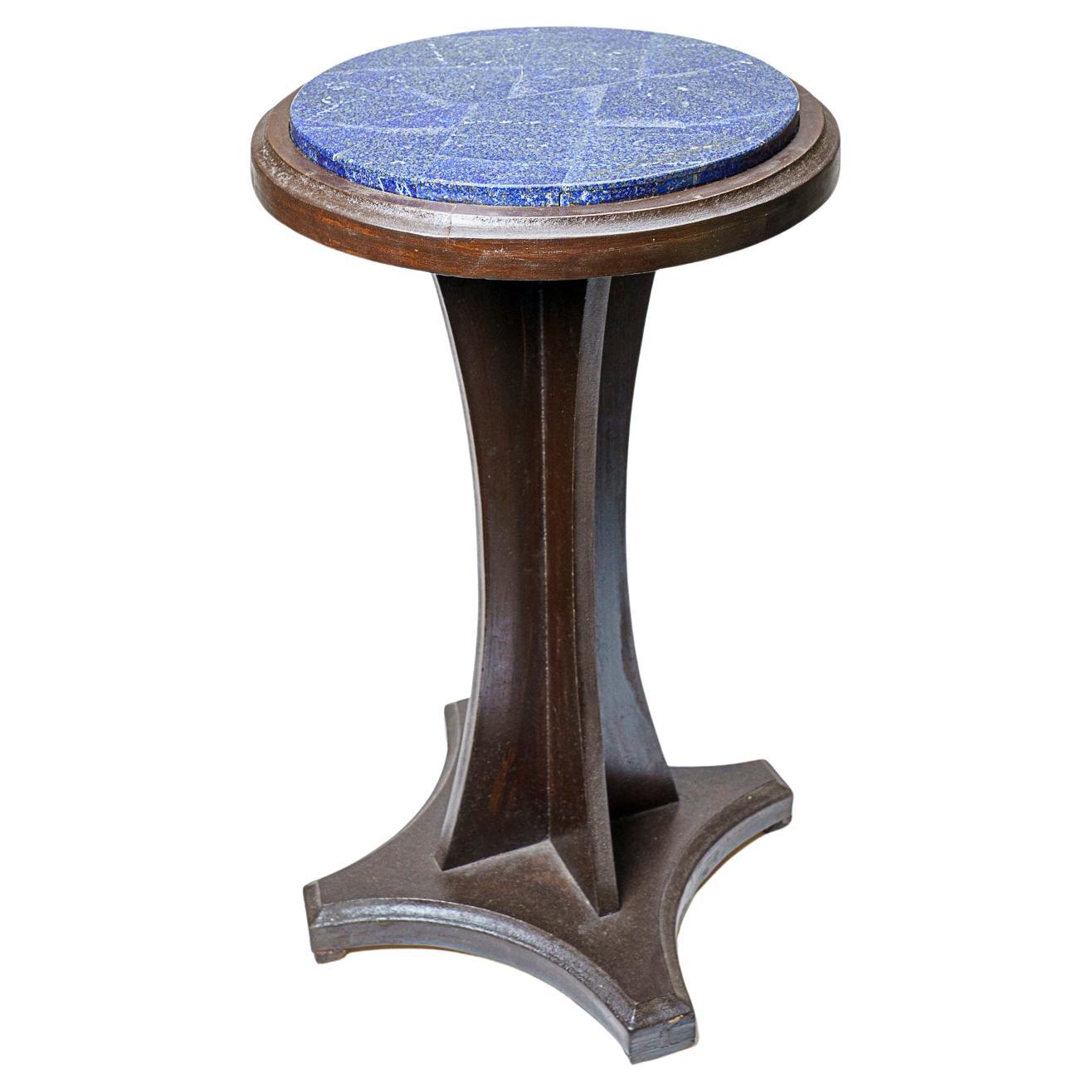 Genuine Polished Lapis Lazuli Round Table (20 lbs)