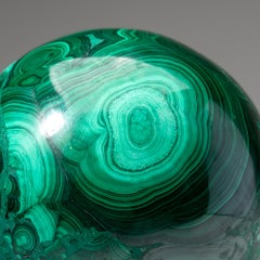 Esfera grande de malaquita auténtica pulida (16,5 libras)