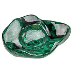 Vera ciotola di malachite lucidata (1.4 lbs)