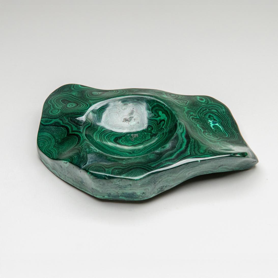 Vera ciotola di malachite lucidata (3.6 lbs) in vendita 5
