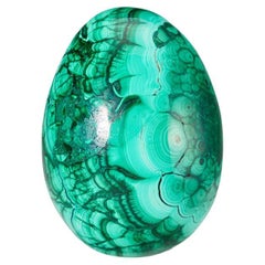 Genuine Polished Malachite Egg (1.7 lbs)