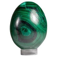 Genuine Polished Malachite Egg (1.9 lbs)