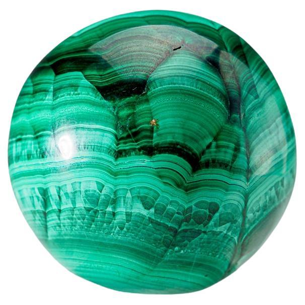 Genuine Polished Malachite Sphere (2.25 lbs) For Sale