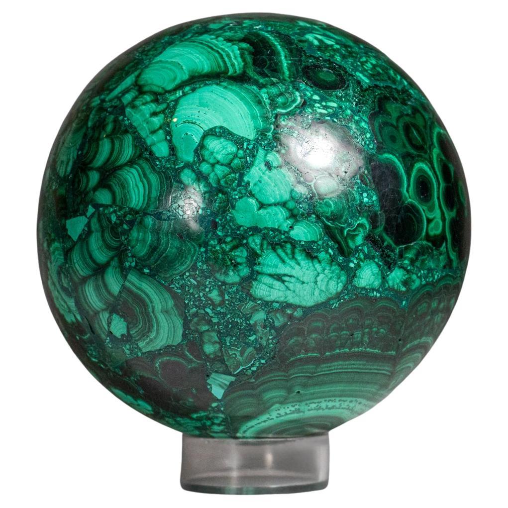 Genuine Polished Malachite Sphere (2.4 lbs)