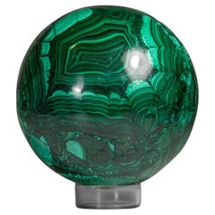 Genuine Polished Malachite Sphere (2.55 lbs)