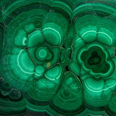 Fetta di stalattite di malachite autentica lucidata (1,6 libbre)