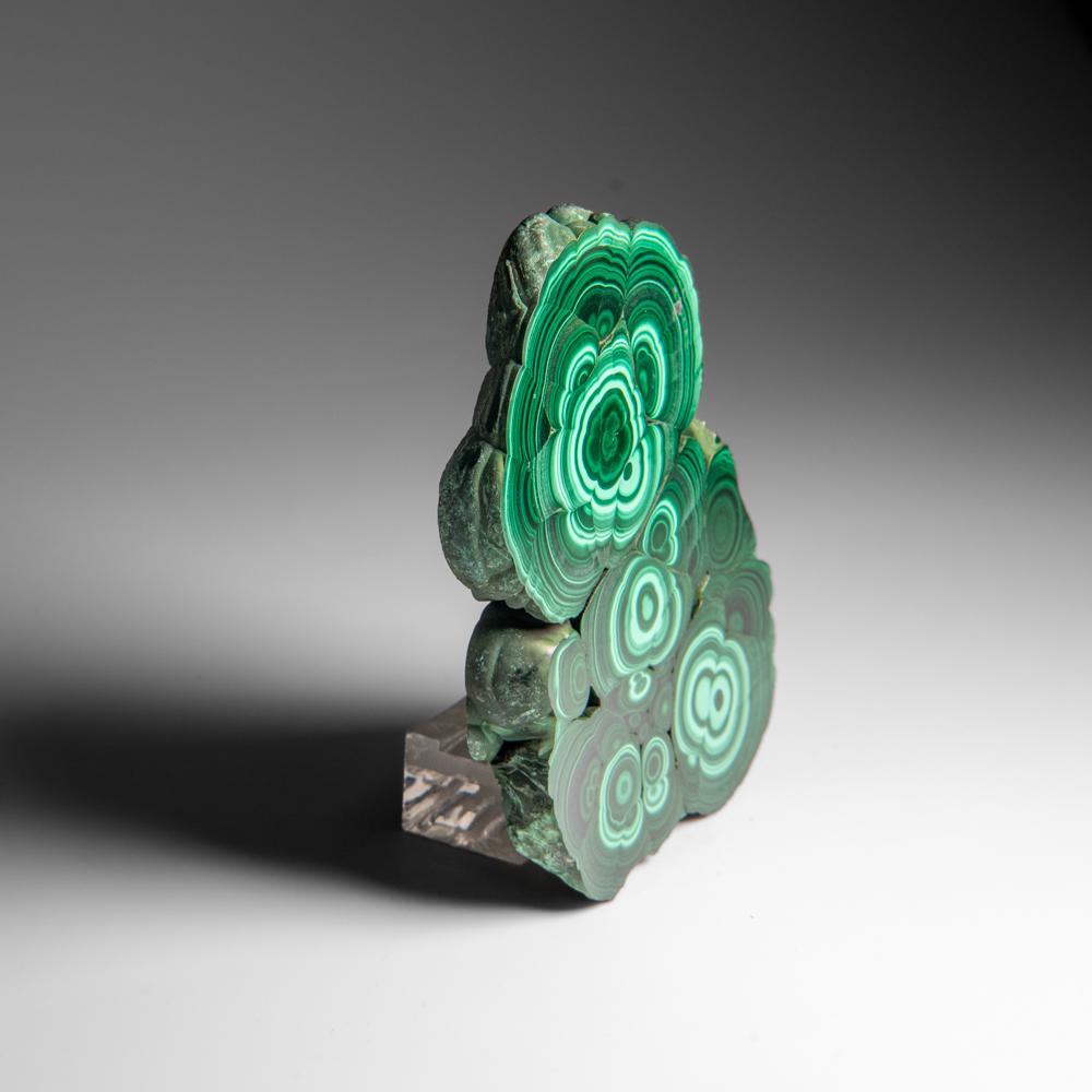 Fetta di stalattite di malachite autentica lucidata (307 grammi) In condizioni ottime a New York, NY