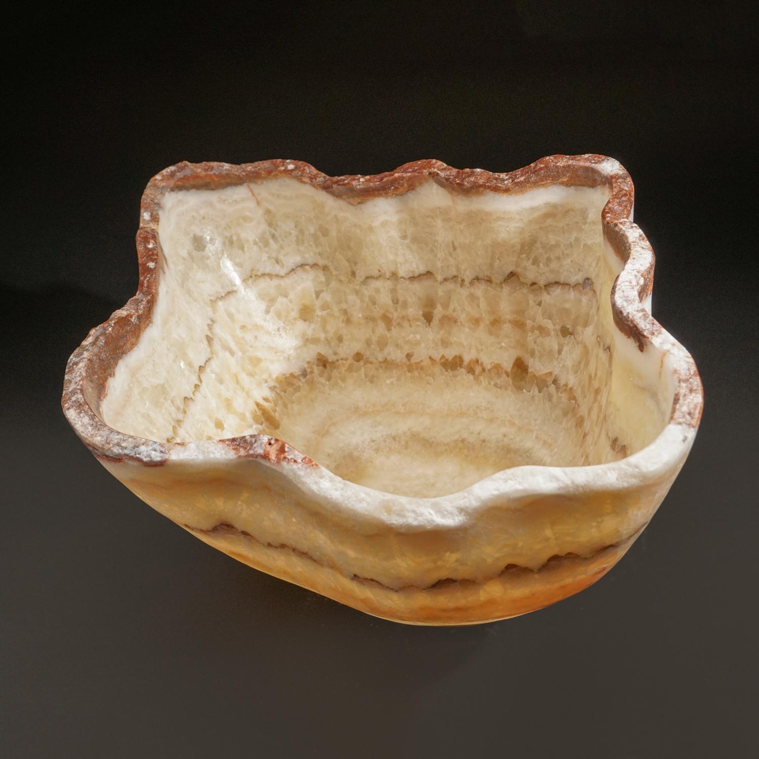 Large Polished Onyx Decorative Bowl from Mexico ( 19.25