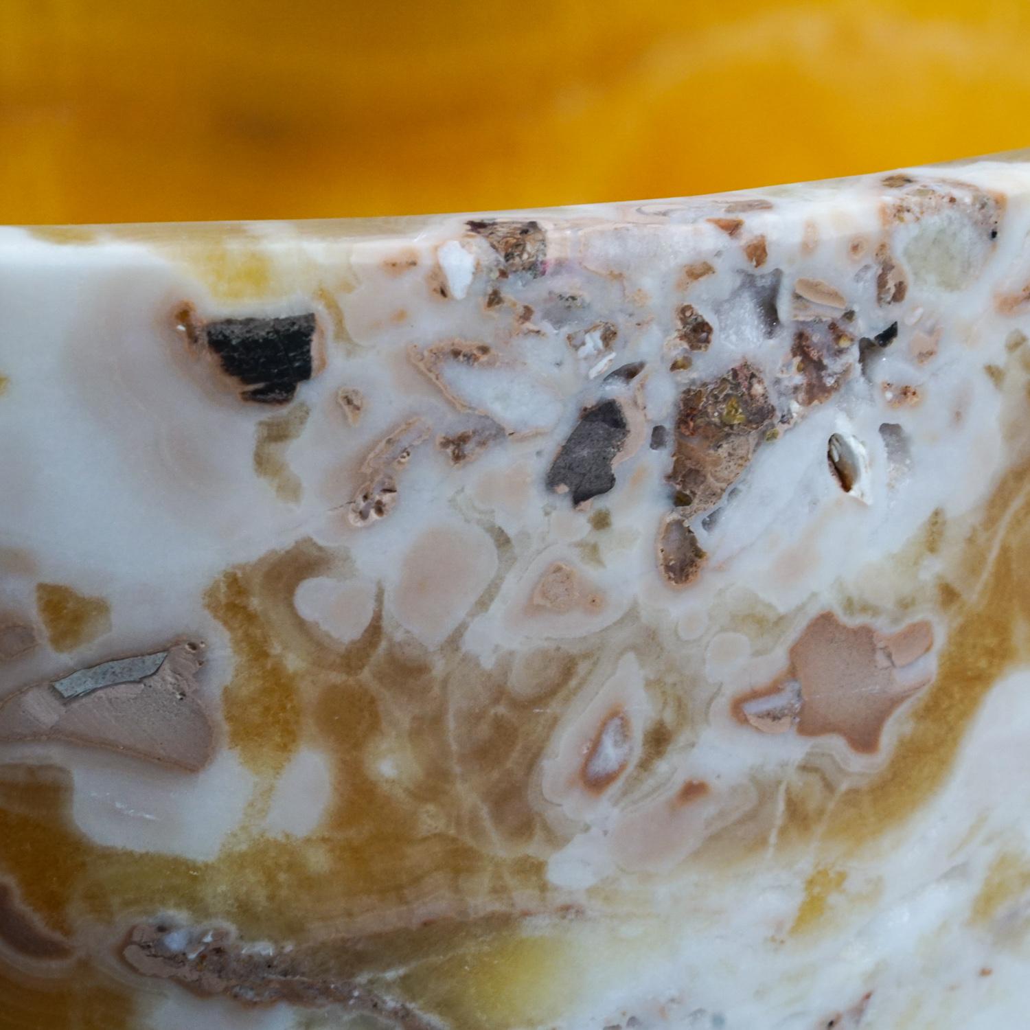 Mexican Genuine Polished Onyx Bowl From Mexico
