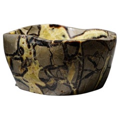 Genuine Polished Septarian Bowl from Madagascar
