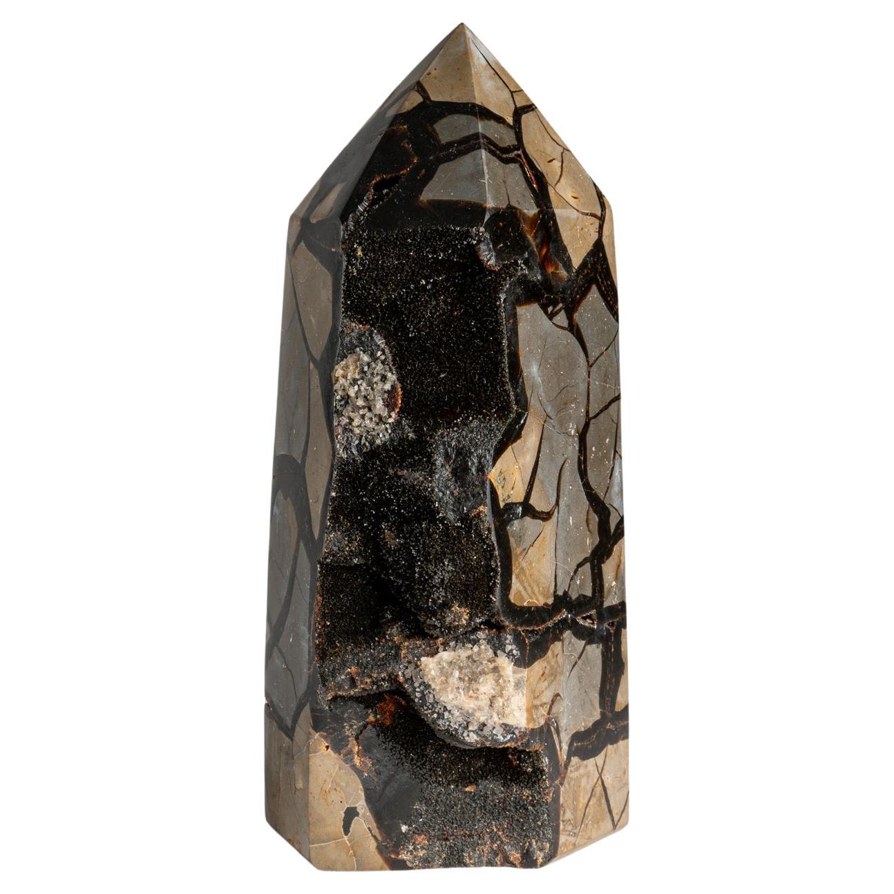 Genuine Polished Septarian Druzy Point from Madagascar '8 Lbs' For Sale