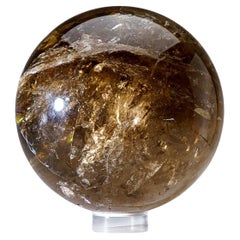 Genuine Polished Smoky Quartz Sphere (7", 13 lbs)