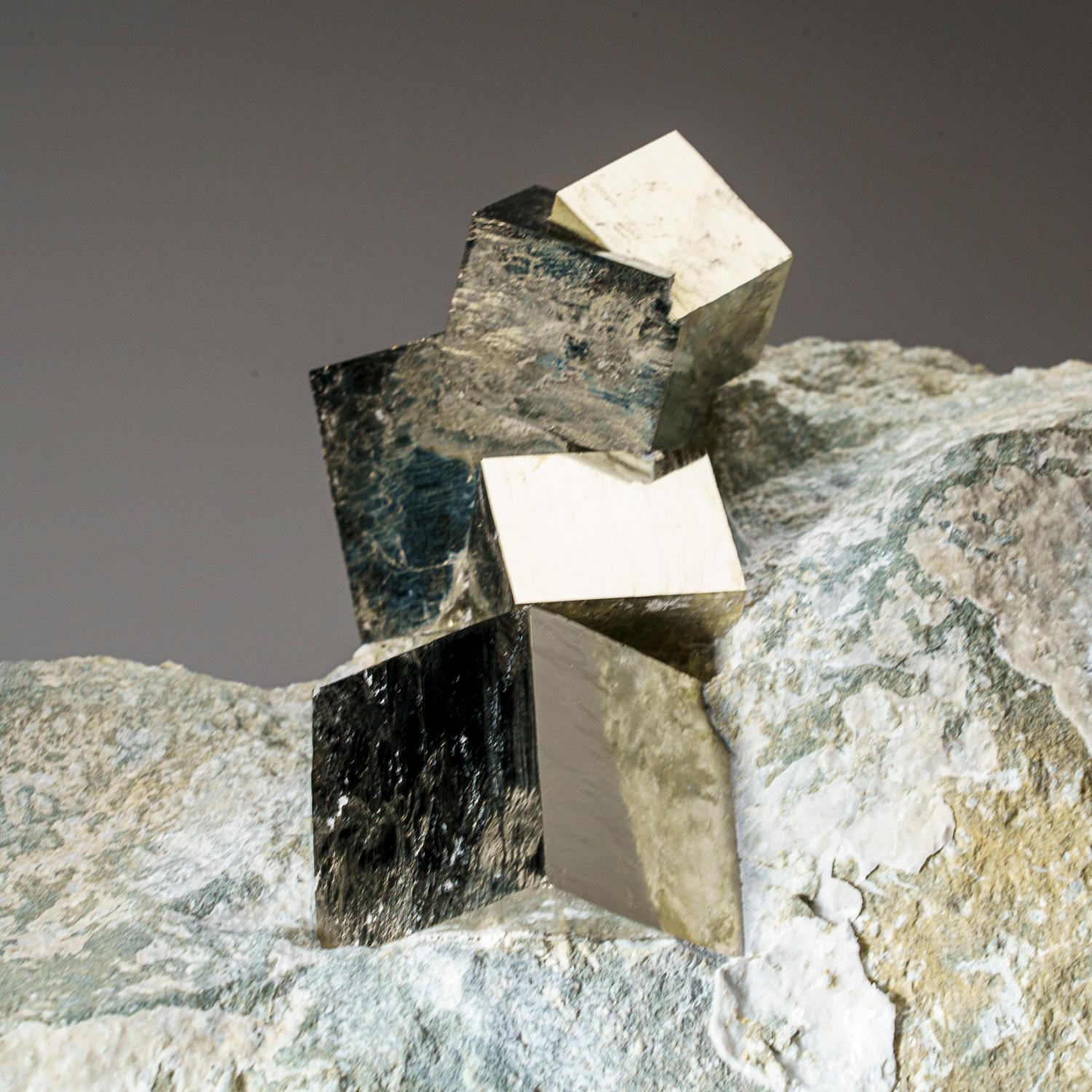 Genuine Pyrite Cubes on Basalt From Navajun, Spain (13 lbs) For Sale 1