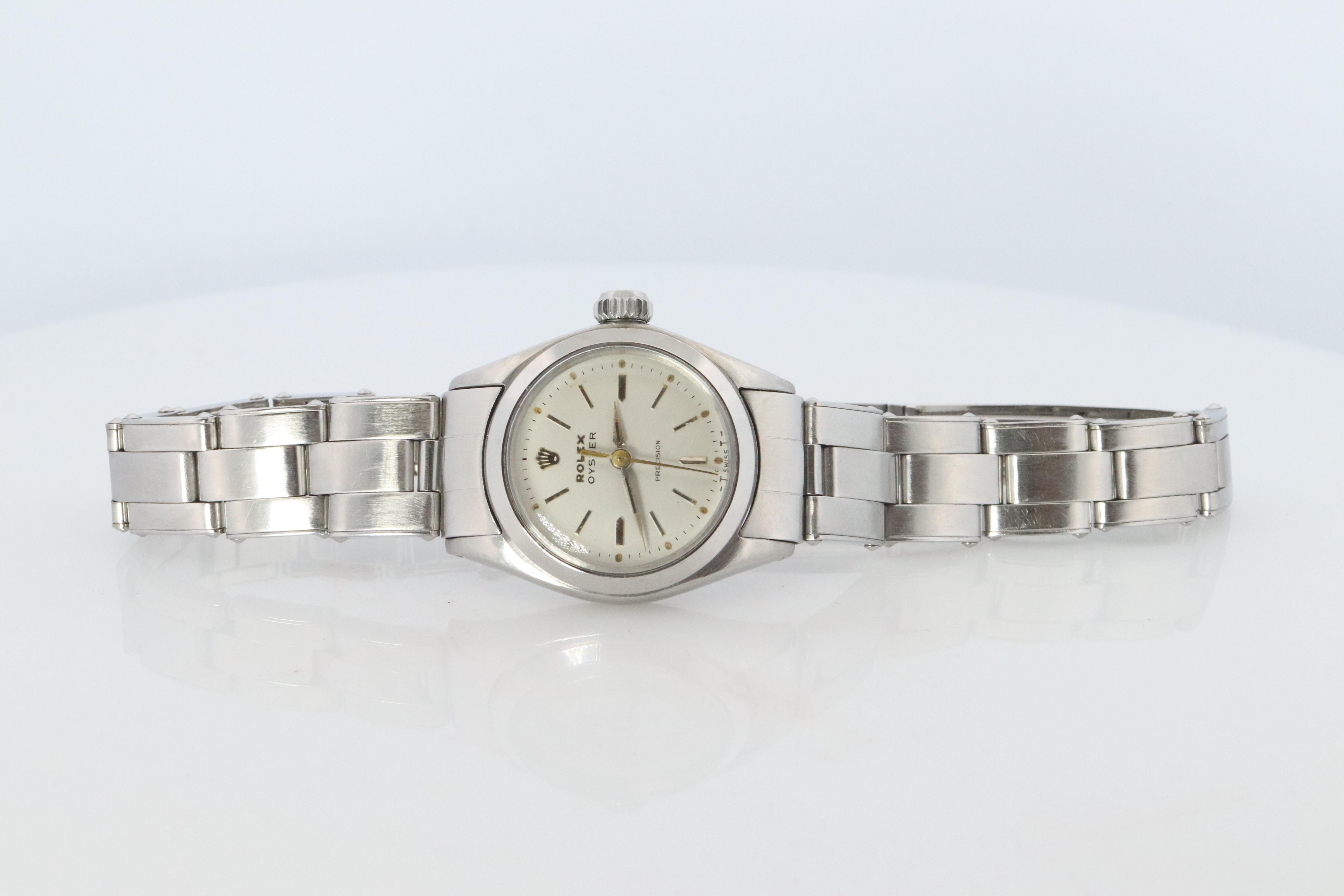 Reloj Rolex 6410 original. Reloj de pulsera automático de señora ROLEX Oyster Precision. en Bueno estado para la venta en Port Charlotte, FL