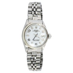 Genuine Rolex 6517 Oyster Perpetual Watch. Ladies ROLEX Automatic WG Bezel.