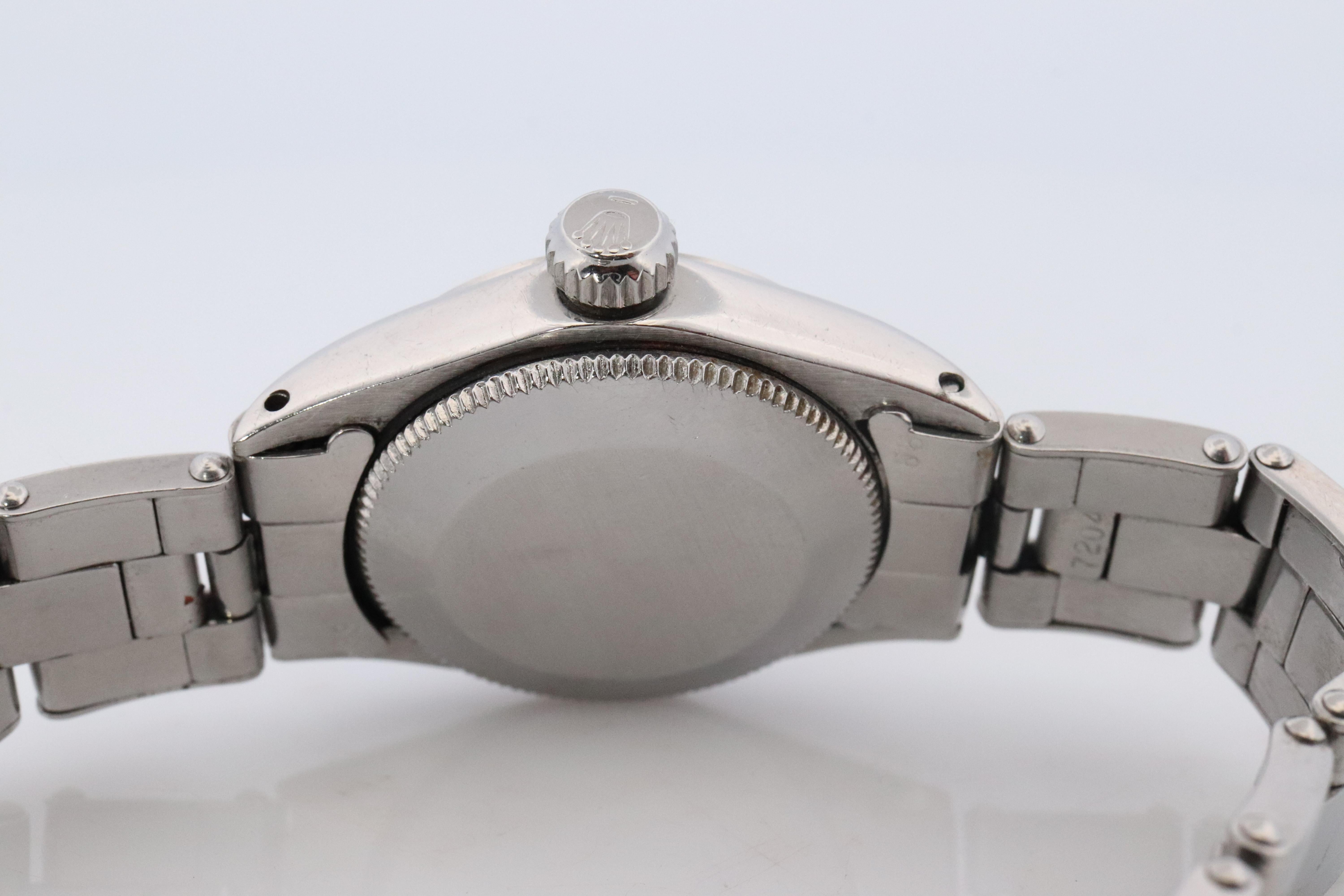 Genuine Rolex 6618 Watch. Ladies ROLEX Oyster Perpetual Automatic Wristwatch. For Sale 7