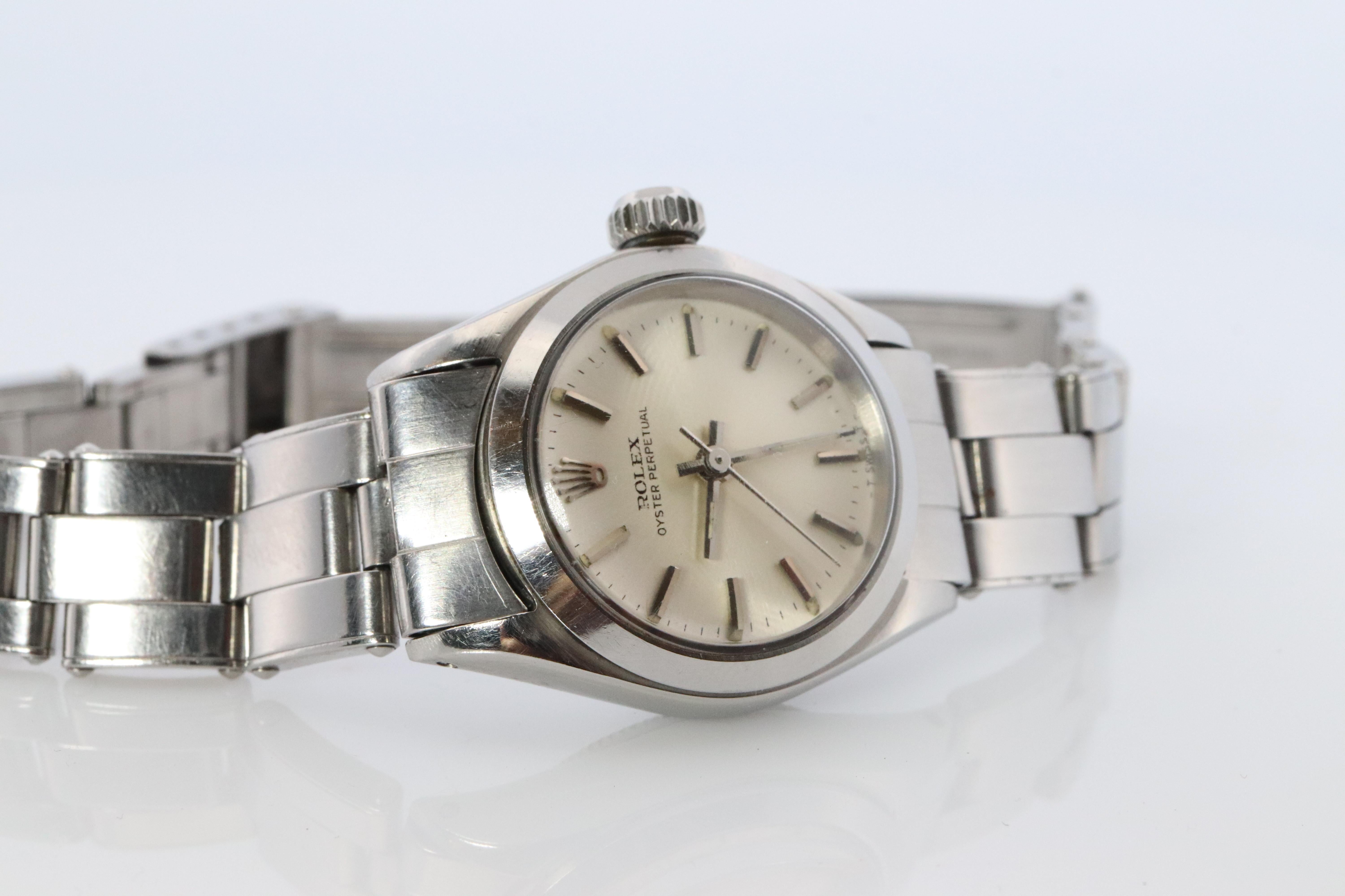 Modern Genuine Rolex 6618 Watch. Ladies ROLEX Oyster Perpetual Automatic Wristwatch. For Sale