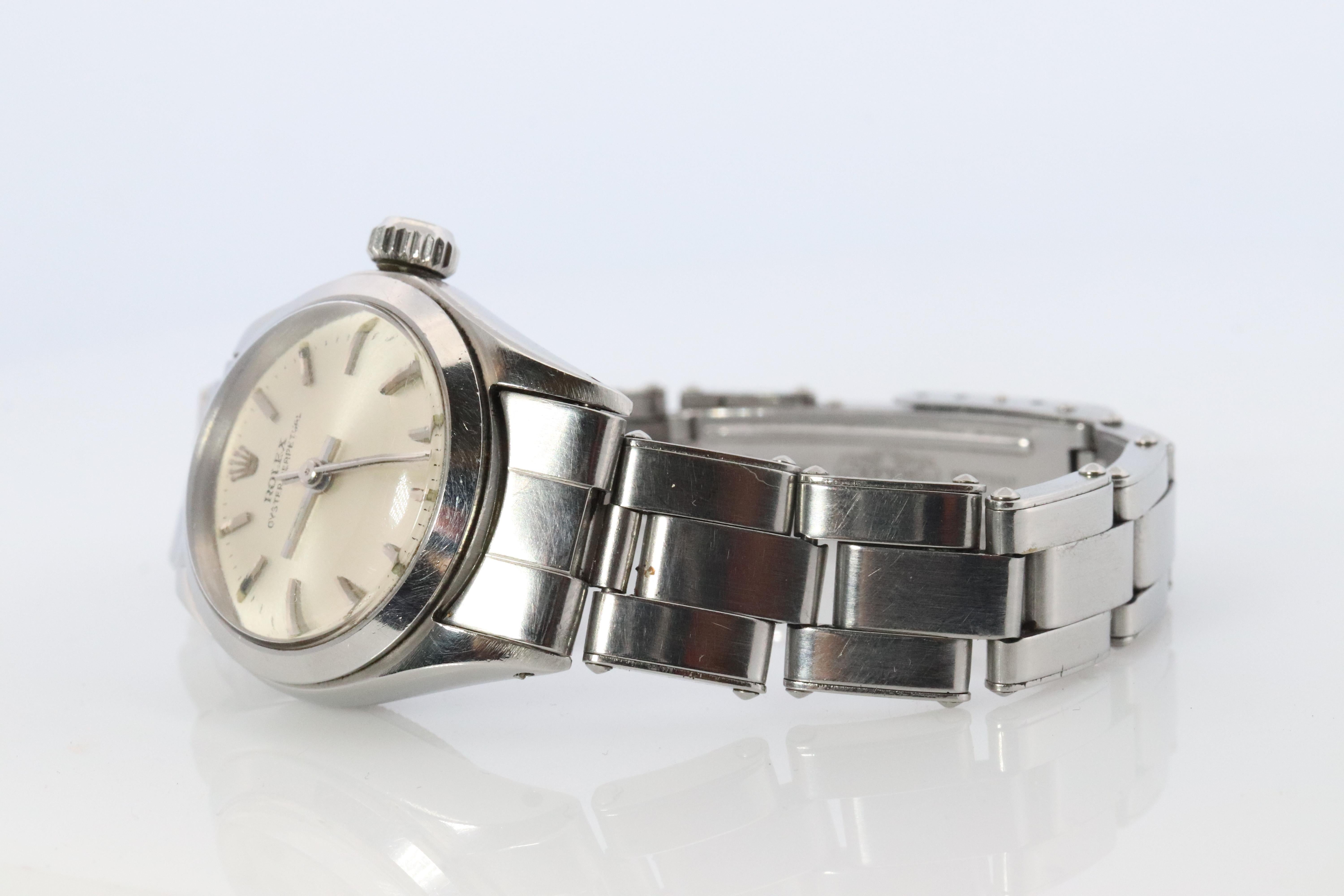 Women's Genuine Rolex 6618 Watch. Ladies ROLEX Oyster Perpetual Automatic Wristwatch. For Sale